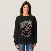 Bigfoot Sasquatch Alien UFO Funny Graphic Design Sweatshirt (Vorne ganz)