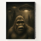 Bigfoot Sasquatch Alien UFO Funny Notizblock (Rückseite)