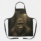 Bigfoot Sasquatch Alien UFO Funny Schürze (Vorderseite)