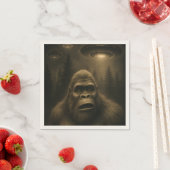Bigfoot Sasquatch Alien UFO Funny Serviette (Beispiel)