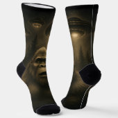 Bigfoot Sasquatch Alien UFO Funny Socken (Gewinkelt)