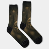 Bigfoot Sasquatch Alien UFO Funny Socken (Rechts)