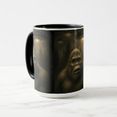 Bigfoot Sasquatch Alien UFO Funny Tasse (Vorderseite Links)