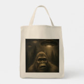 Bigfoot Sasquatch Alien UFO Funny Tragetasche (Rückseite)