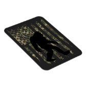 Bigfoot Sasquatch American Camouflaged USA Flag T- Magnet (Rechte Seite)