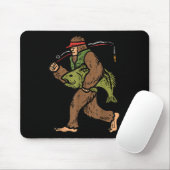 Bigfoot Sasquatch Angeln Lustiger Fischer Männer F Mousepad (Mit Mouse)