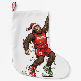 Bigfoot Sasquatch Basketball Weihnachten 2026 Feie Kleiner Weihnachtsstrumpf