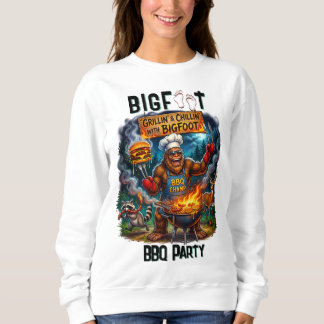 Bigfoot Sasquatch BBQ-Party finden Sweatshirt