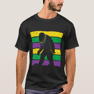Bigfoot Sasquatch Beads Lila Grün Gelb Funny T-Shirt