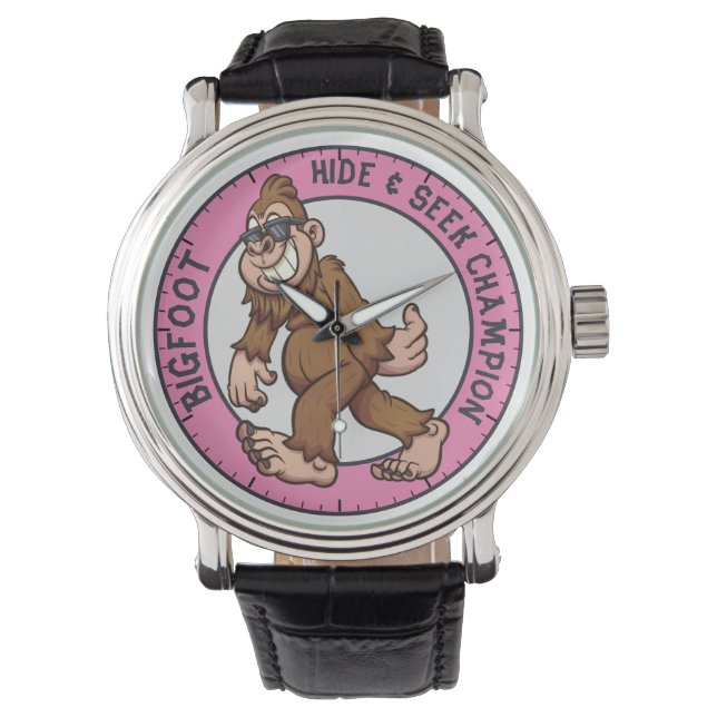 Bigfoot | Sasquatch (Bearbeitbar) Armbanduhr (Vorderseite)