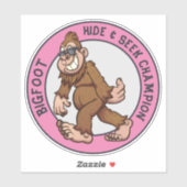 Bigfoot | Sasquatch (Bearbeitbar) Aufkleber (Blatt)