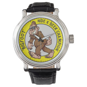 Bigfoot Sasquatch (Bearbeitbar) Uhr