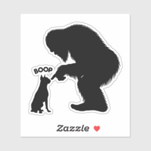 Bigfoot Sasquatch Boxer Boop Aufkleber