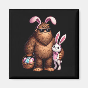 Bigfoot Sasquatch Bunny Ostereier Retro Men Boys Magnet