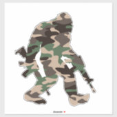 Bigfoot Sasquatch-Camouflage Aufkleber (Blatt)