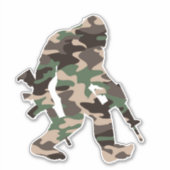 Bigfoot Sasquatch-Camouflage Aufkleber (Vorderseite)