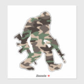 Bigfoot Sasquatch-Camouflage Aufkleber (Blatt)