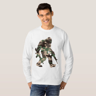 Bigfoot Sasquatch Camouflage T - Shirt