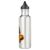 Bigfoot Sasquatch Carry Beängstigend Pumpkin T Shi Edelstahlflasche (Rechts)