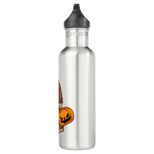 Bigfoot Sasquatch Carry Beängstigend Pumpkin T Shi Edelstahlflasche (Rechts)