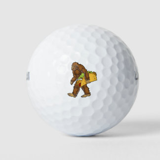 Bigfoot Sasquatch Carry Taco Golfball