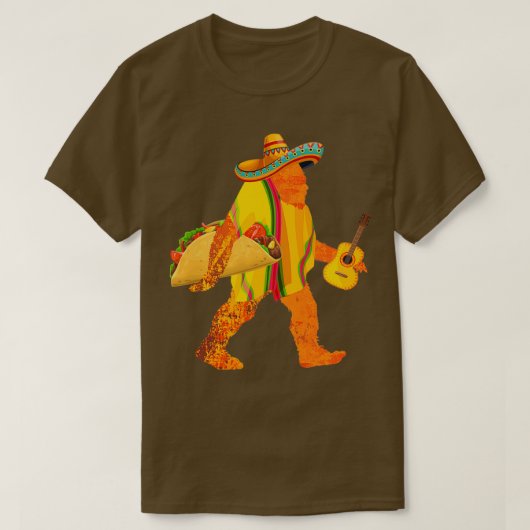 Bigfoot Sasquatch Carry Taco T-Shirt (Design vorne)