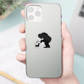 Bigfoot Sasquatch Chihuahua Boop Aufkleber (Telefon)