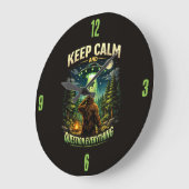 Bigfoot Sasquatch Clock Große Wanduhr (Winkel)