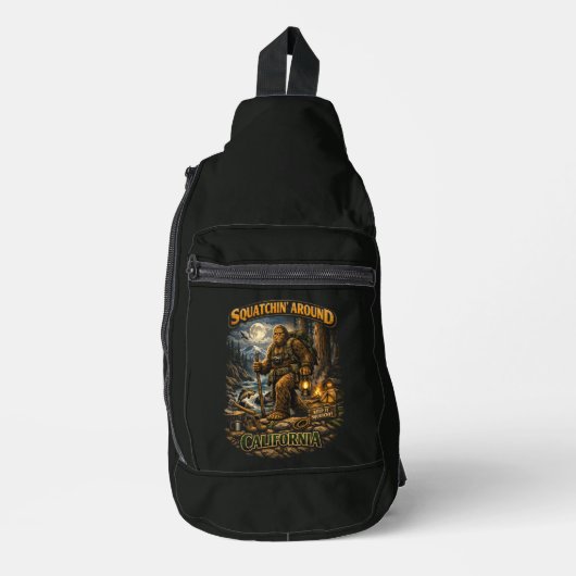 Bigfoot Sasquatch Crossbody Bag (Vorderseite)