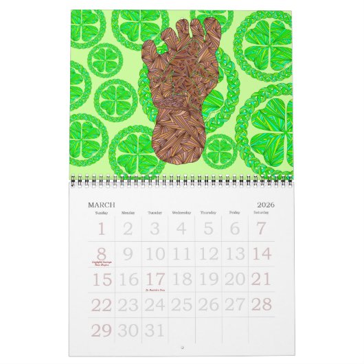 Bigfoot Sasquatch Cryptid Geek 20XX Kalender (Mär 2026)