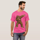 Bigfoot Sasquatch Dabbing T Shirt Funny Dab Monste (Vorne ganz)