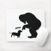 Bigfoot Sasquatch Dackel Nose Boop Mousepad (Mit Mouse)