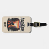 BigFoot Sasquatch Der sonnige Squatchy Forest Vint Gepäckanhänger (Vorderseite horizontal)