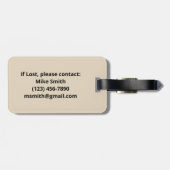 BigFoot Sasquatch Der sonnige Squatchy Forest Vint Gepäckanhänger (Rückseite horizontal)