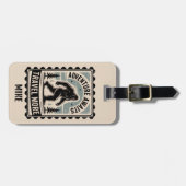 BigFoot Sasquatch Der sonnige Squatchy Forest Vint Gepäckanhänger (Vorderseite horizontal)