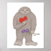 Bigfoot Sasquatch doch in Liebe ein merkwürdiges P Poster (Vorne)