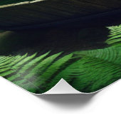 Bigfoot Sasquatch ein Bad im Wald nehmen Poster (Ecke)