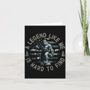 Bigfoot Sasquatch Eine Legende Wie Ich Ist Schwer  Karte