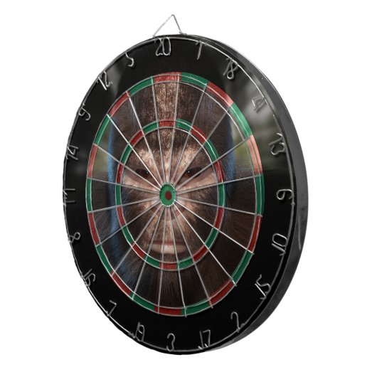 BIGFOOT SASQUATCH FACE PORTRATRATRATION II DARTSCHEIBE (Vorderseite rechts)