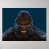 BIGFOOT SASQUATCH FACE PORTRATRATRATION III POSTER (Vorne)