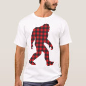 Bigfoot Sasquatch Flannel T-Shirt (Vorderseite)