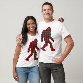 Bigfoot Sasquatch Flannel T-Shirt (Unisex)