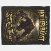 Bigfoot Sasquatch Fleecedecke (Vorderseite (Horizontal))