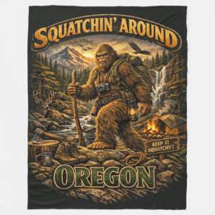 Bigfoot Sasquatch Fleecedecke