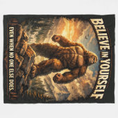 Bigfoot Sasquatch Fleecedecke (Vorderseite (Horizontal))