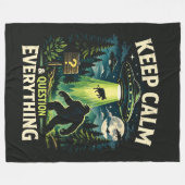 Bigfoot Sasquatch Fleecedecke (Vorderseite (Horizontal))