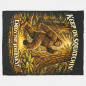 Bigfoot Sasquatch Fleecedecke (Vorderseite (Horizontal))