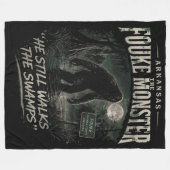 Bigfoot Sasquatch Fleecedecke (Vorderseite (Horizontal))