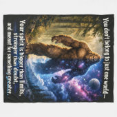 Bigfoot Sasquatch Fleecedecke (Vorderseite (Horizontal))