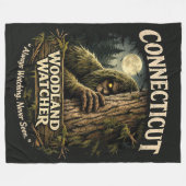 Bigfoot Sasquatch Fleecedecke (Vorderseite (Horizontal))